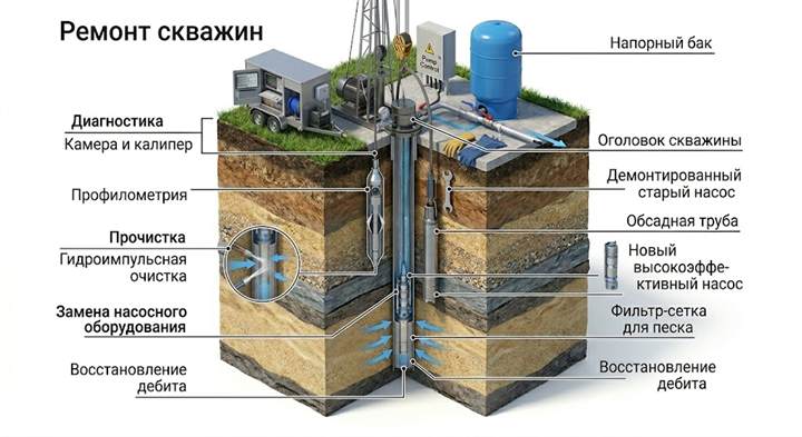 Ремонт скважин в Черняховске